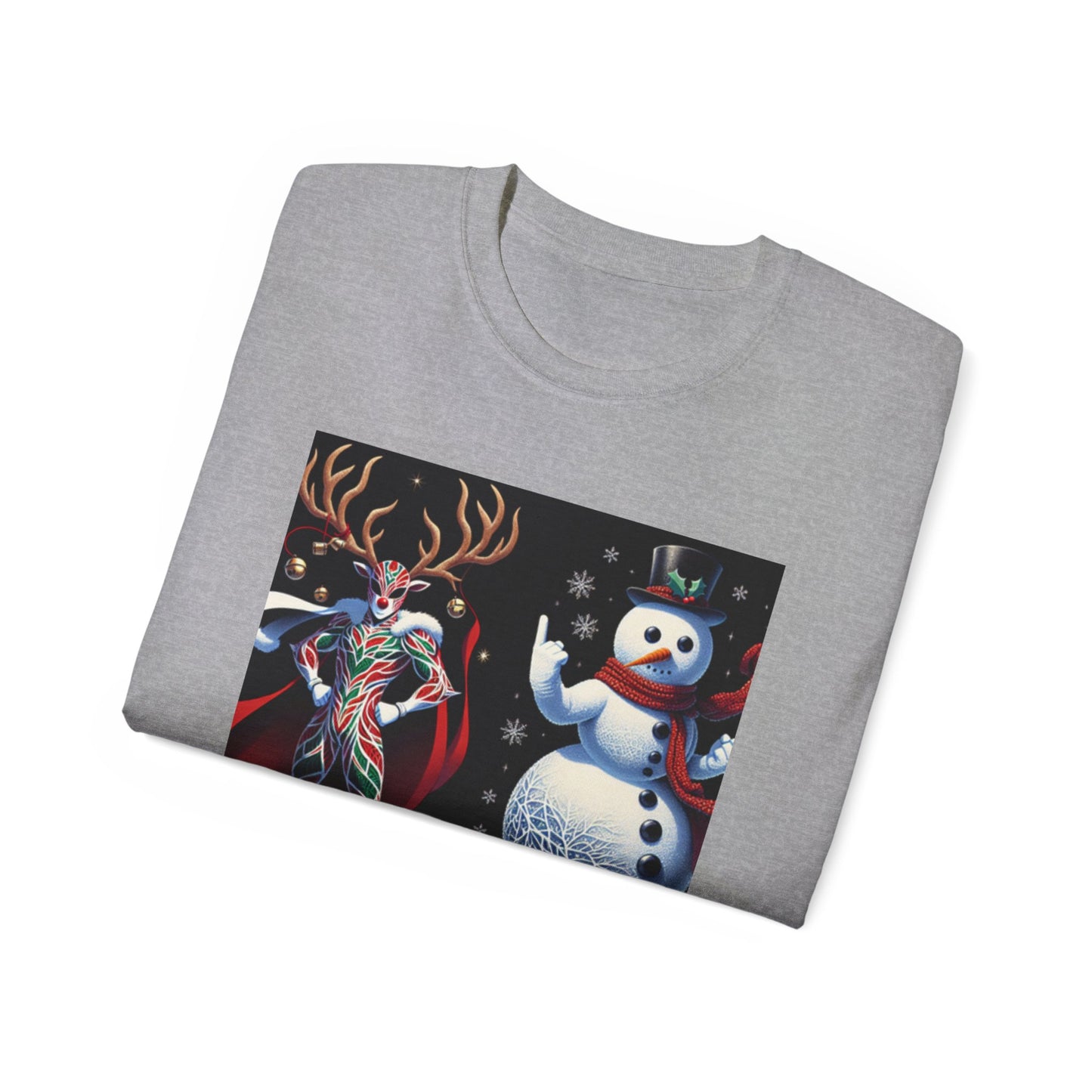 Reindeer Snowman Cotton Tee