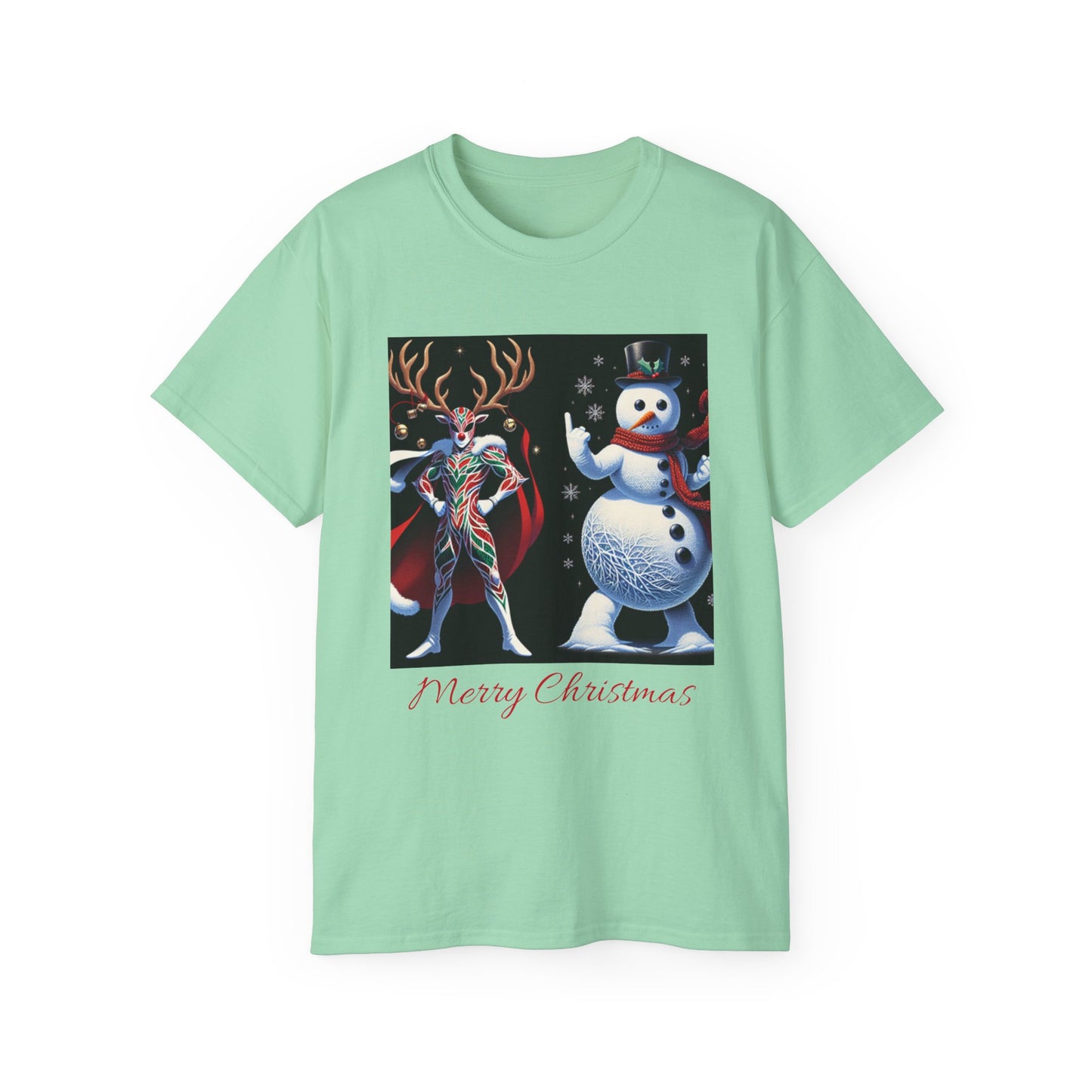 Reindeer Snowman Cotton Tee