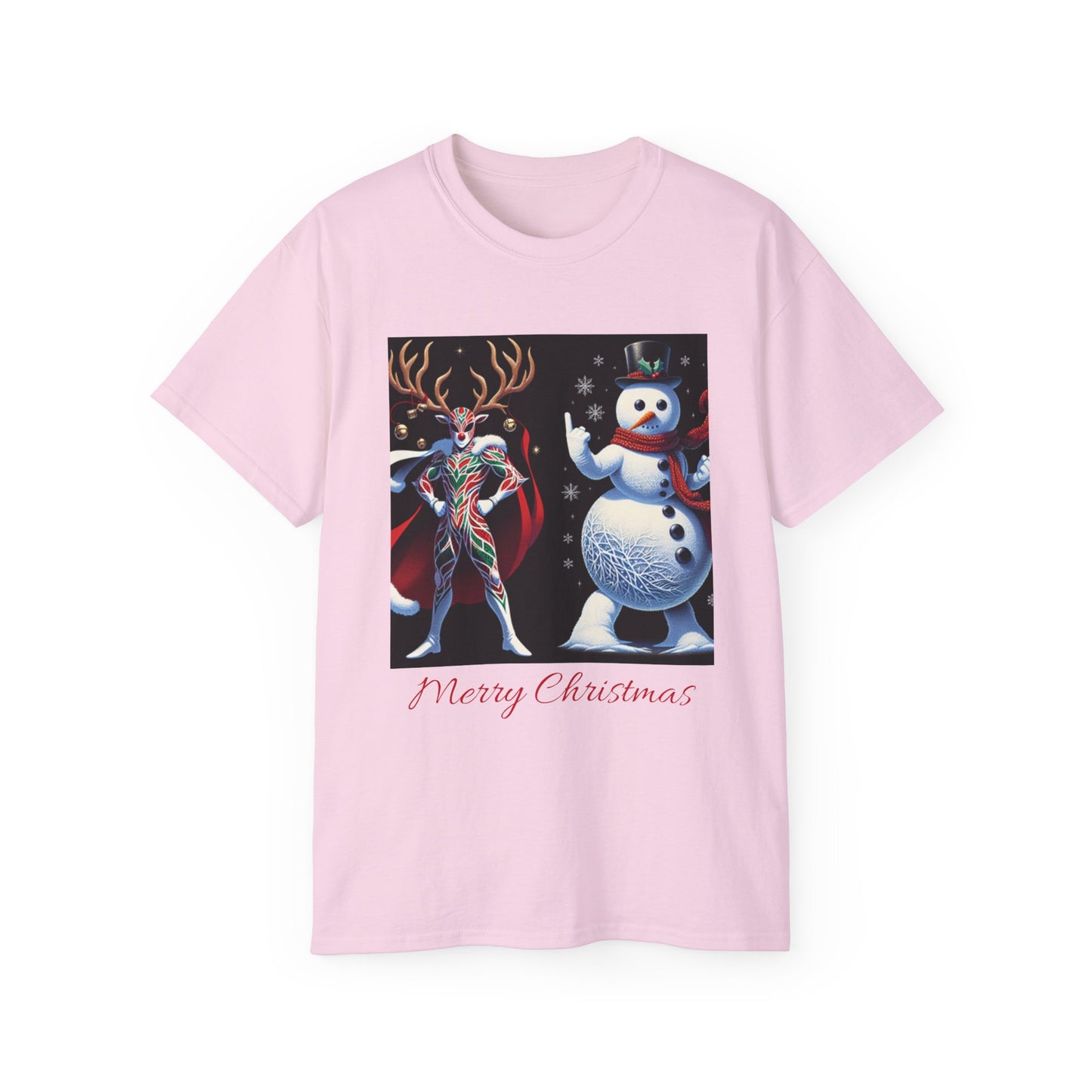 Reindeer Snowman Cotton Tee