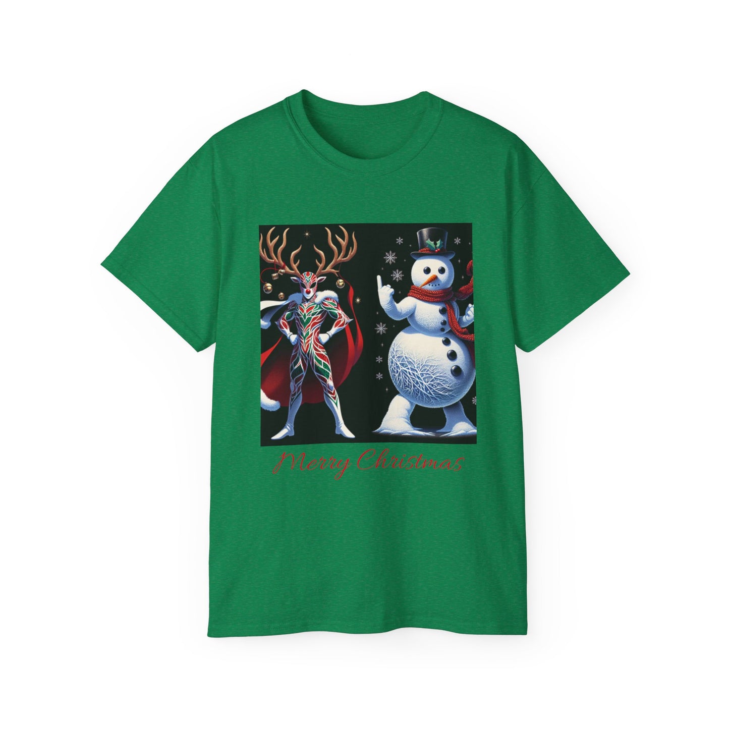 Reindeer Snowman Cotton Tee