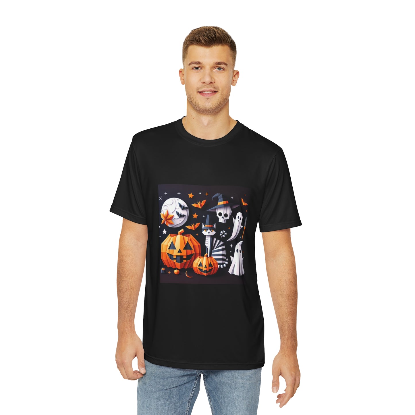 Men's Polyester Halloween Tee (AOP)