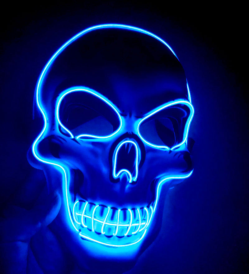 Halloween Skeleton Mask LED Glow Mask