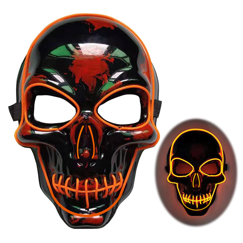 Halloween Skeleton Mask LED Glow Mask