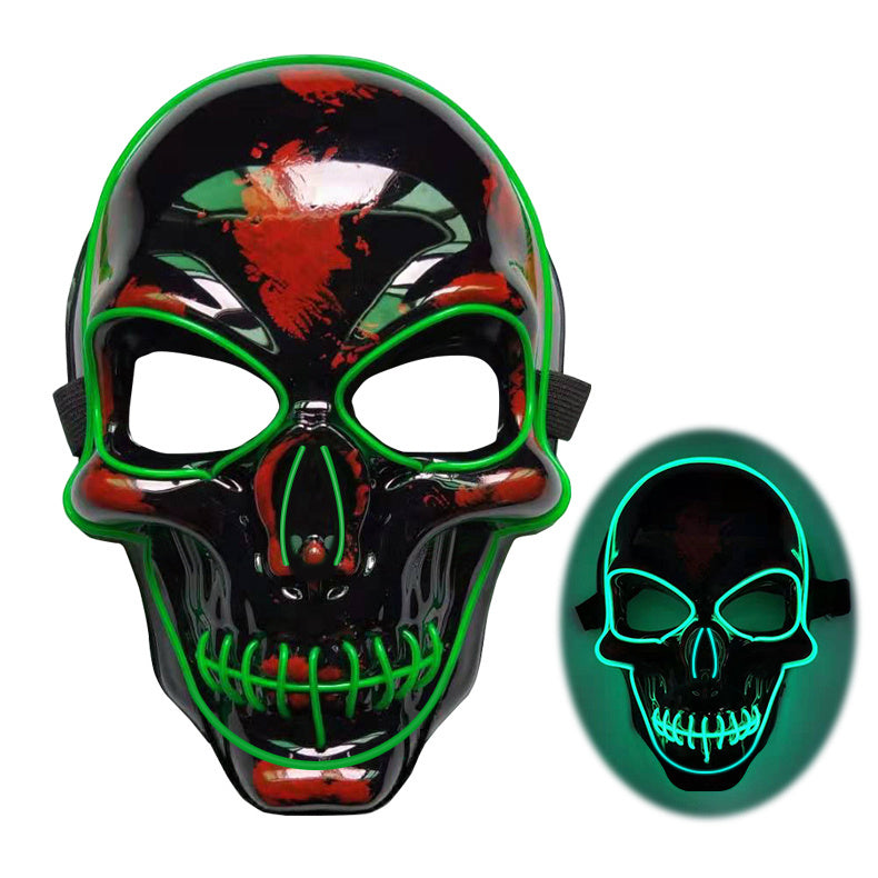 Halloween Skeleton Mask LED Glow Mask