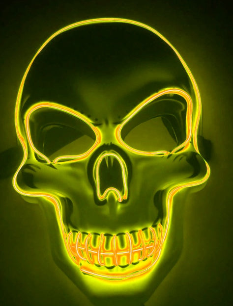 Halloween Skeleton Mask LED Glow Mask