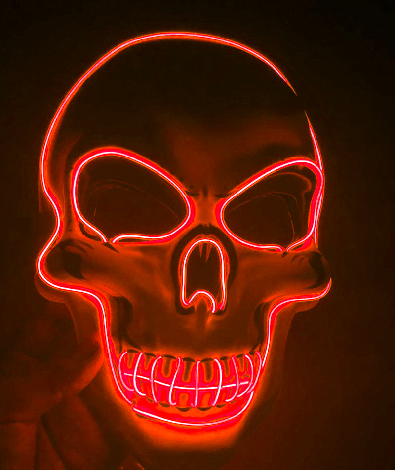 Halloween Skeleton Mask LED Glow Mask