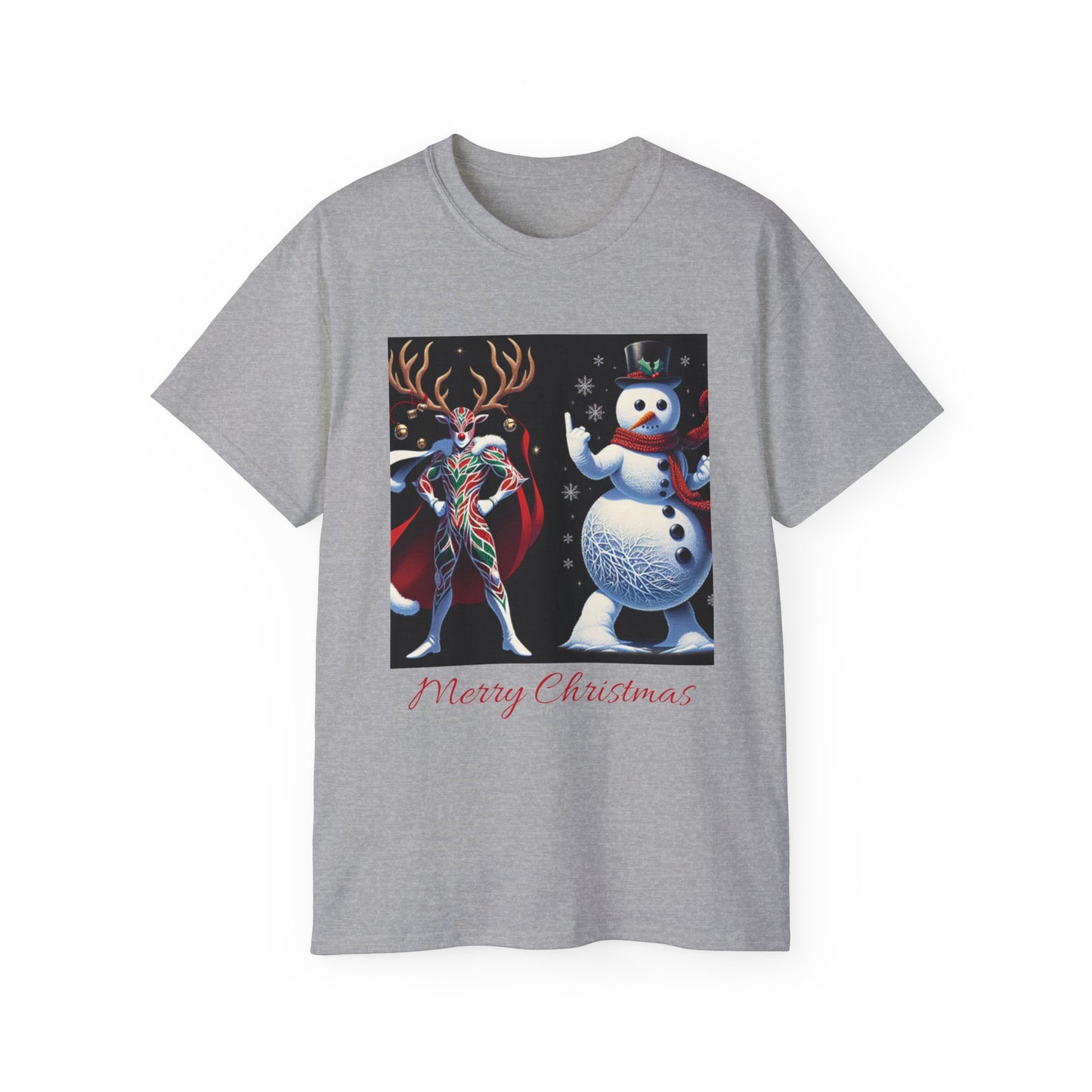 Reindeer Snowman Cotton Tee