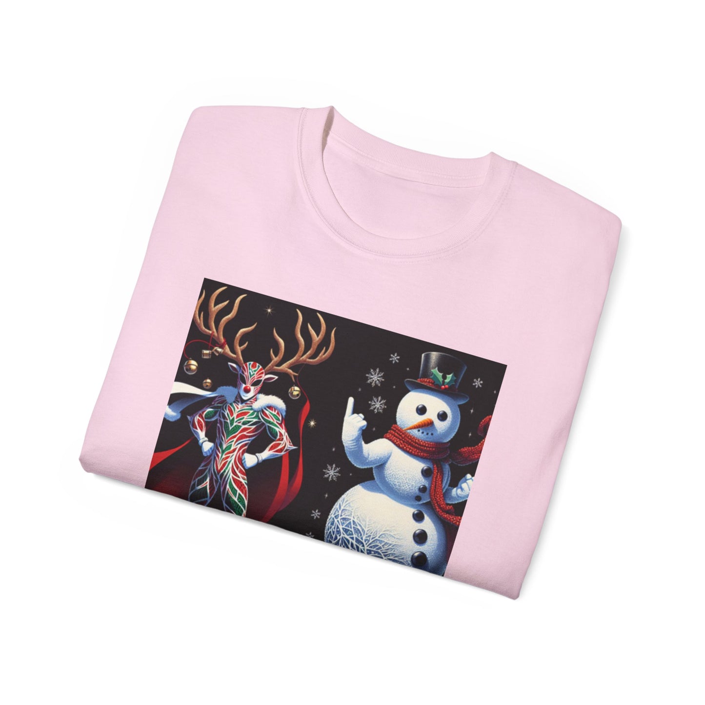 Reindeer Snowman Cotton Tee