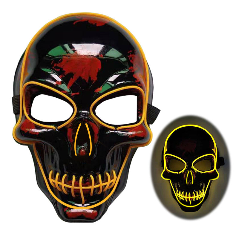 Halloween Skeleton Mask LED Glow Mask