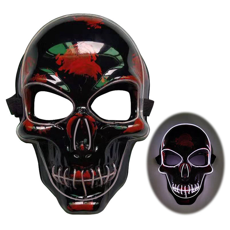 Halloween Skeleton Mask LED Glow Mask