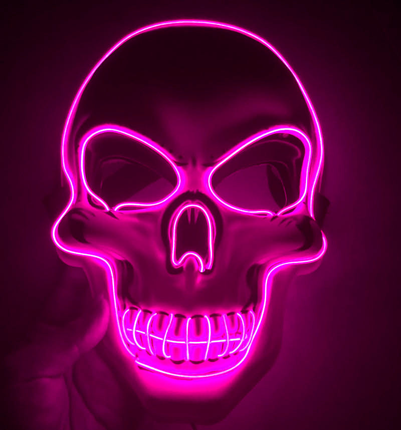 Halloween Skeleton Mask LED Glow Mask