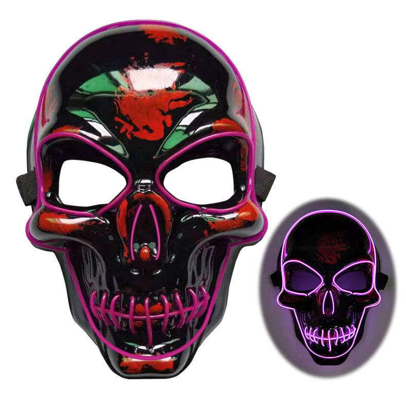 Halloween Skeleton Mask LED Glow Mask