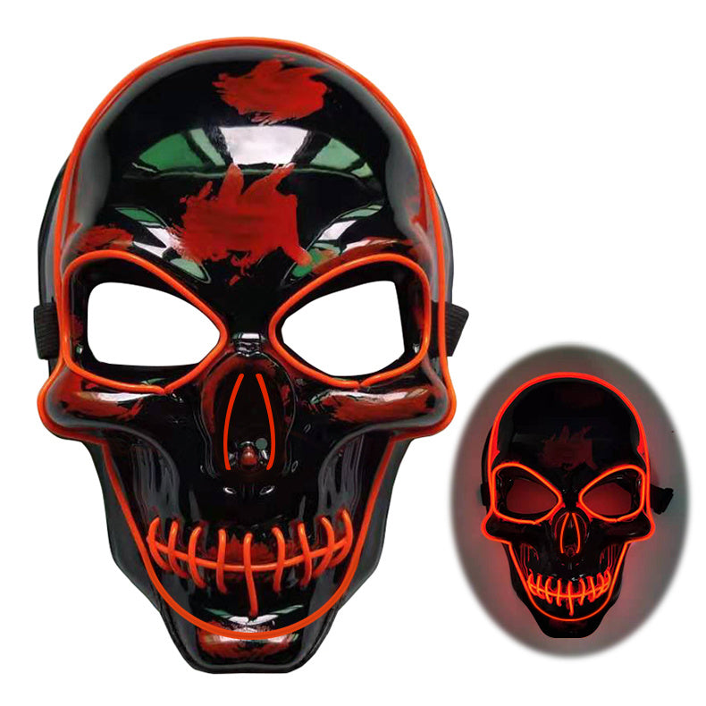 Halloween Skeleton Mask LED Glow Mask